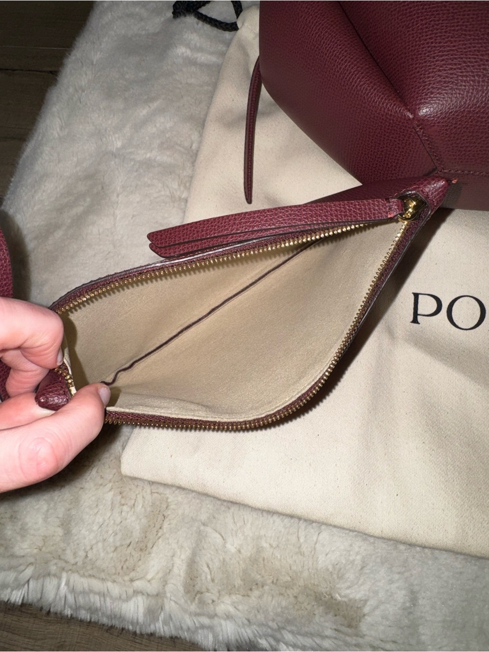 Polene Cyme Mini Black Cherry - Picture 5 of 8
